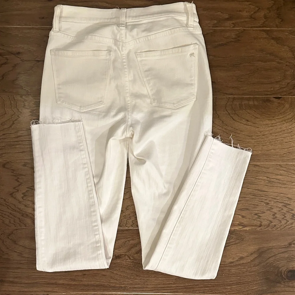 MADEWELL  Sz 25 White High-Waisted SKINNY  Jeans - Picture 4 of 7